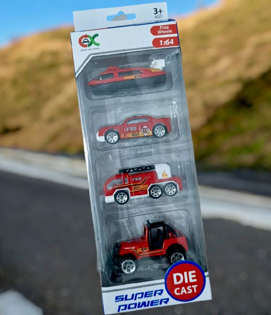 4 piece Trucks For Kids, High Quality Die cast Metal Trucks- 1:64 Alloy Trucks
