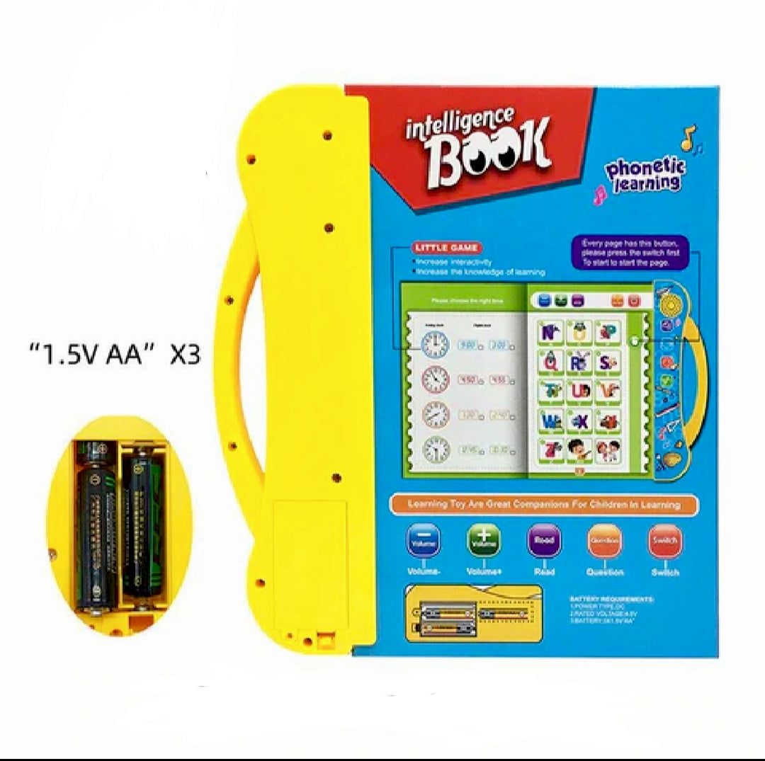 Intelligence Book | Intellectual Learning Study eBook for Kids with Electronic Sound Teaching Learning Toys E-Book for Kids English Study eBook for Kids