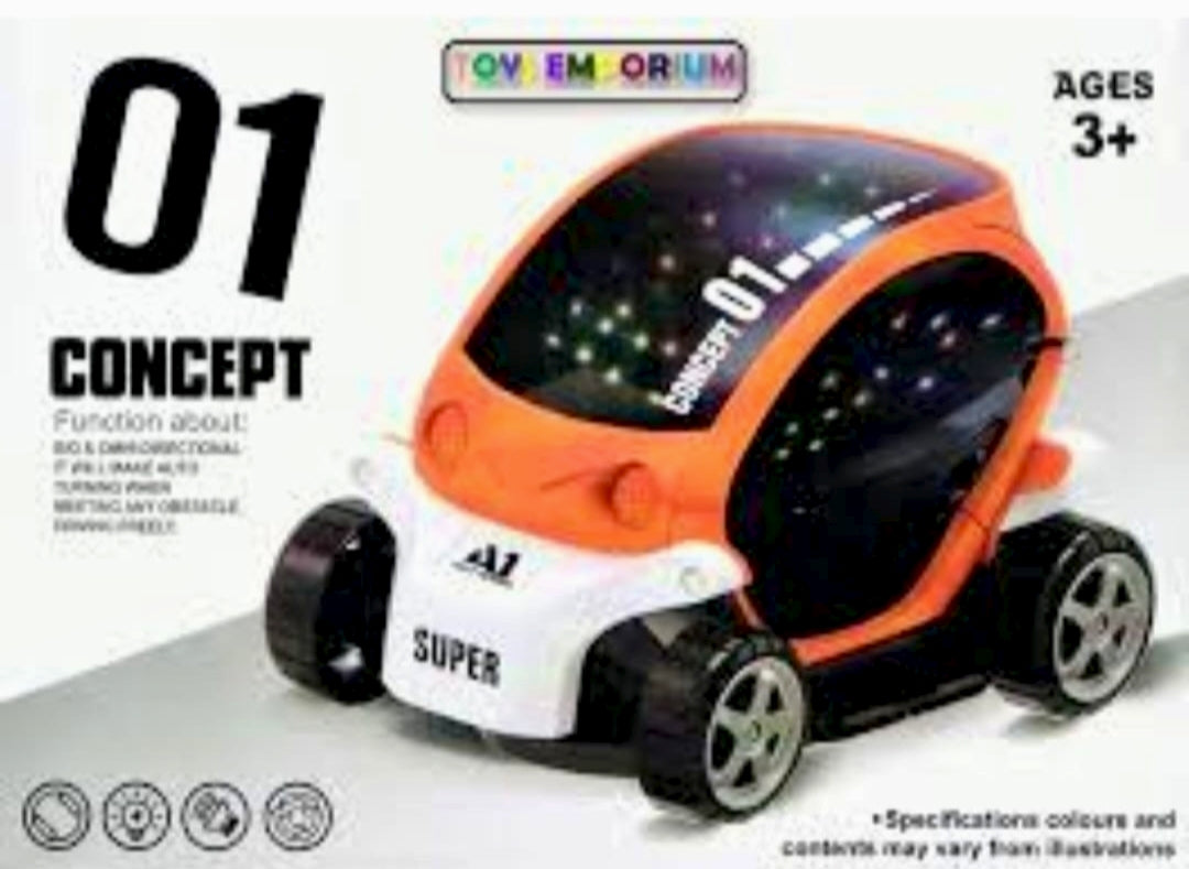 3D Supercar Style Electric Car Toy with Universal Wheel Lights & Music – Perfect Gift for Boys and Girls