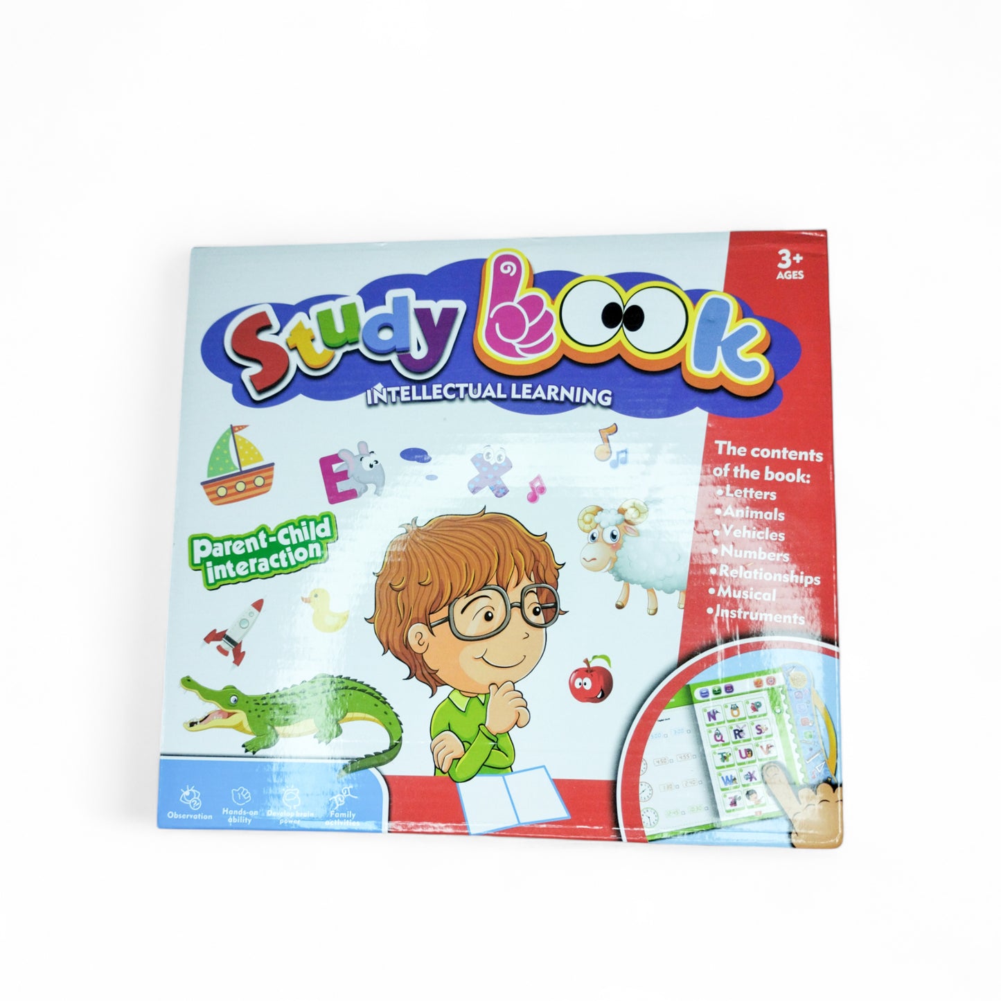 Intelligence Book | Intellectual Learning Study eBook for Kids with Electronic Sound Teaching Learning Toys E-Book for Kids English Study eBook for Kids