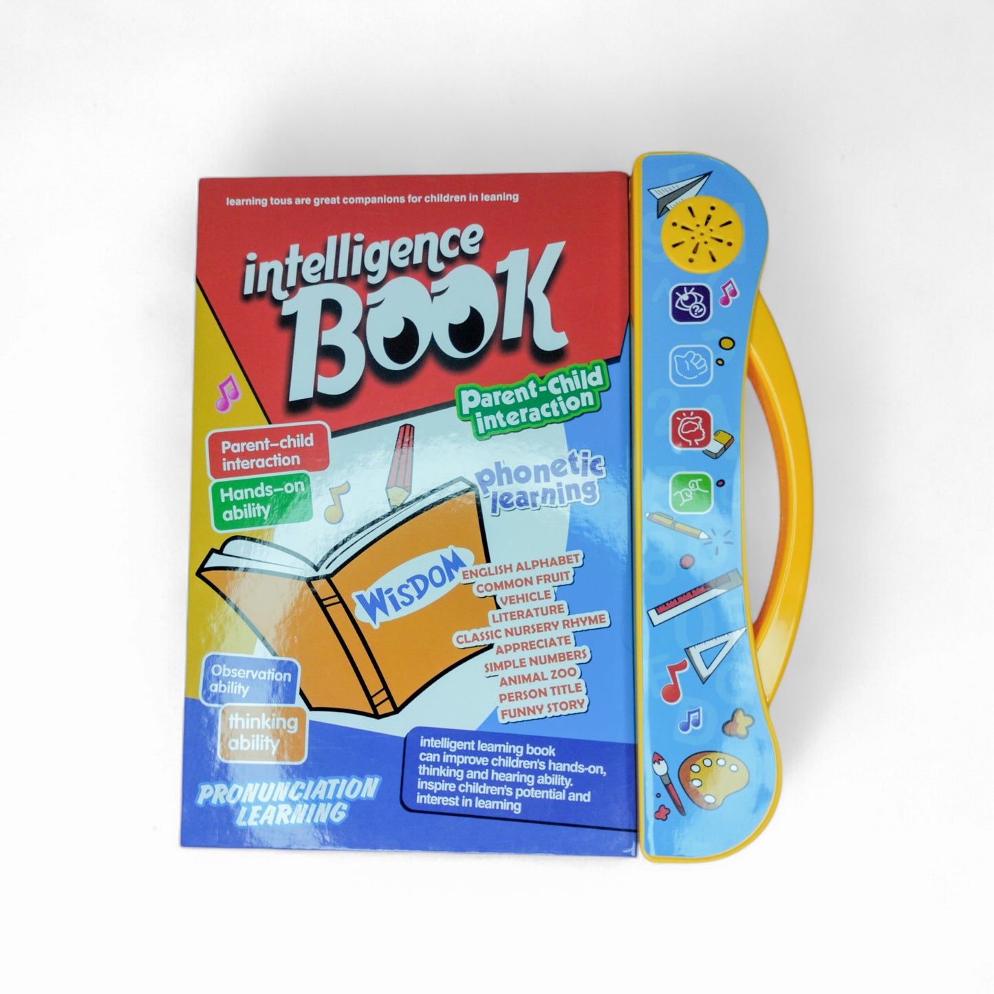 Intelligence Book | Intellectual Learning Study eBook for Kids with Electronic Sound Teaching Learning Toys E-Book for Kids English Study eBook for Kids