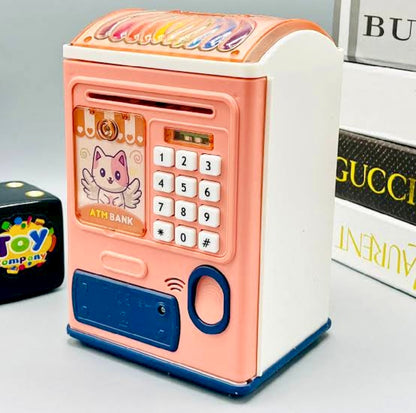 Kids ATM-Machine Money Saving Machine Kids - Smart ATM Bank Safe Storage Tank Toy For Kids