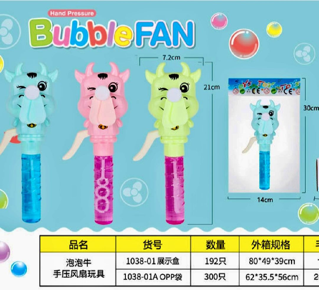 Hand Fan For kids with Bubble spray and liquid