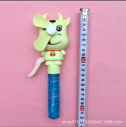 Hand Fan For kids with Bubble spray and liquid