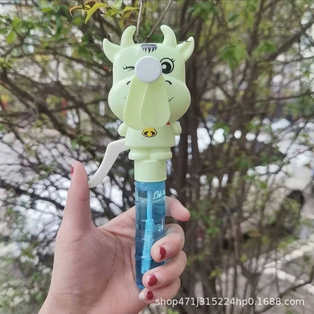 Hand Fan For kids with Bubble spray and liquid