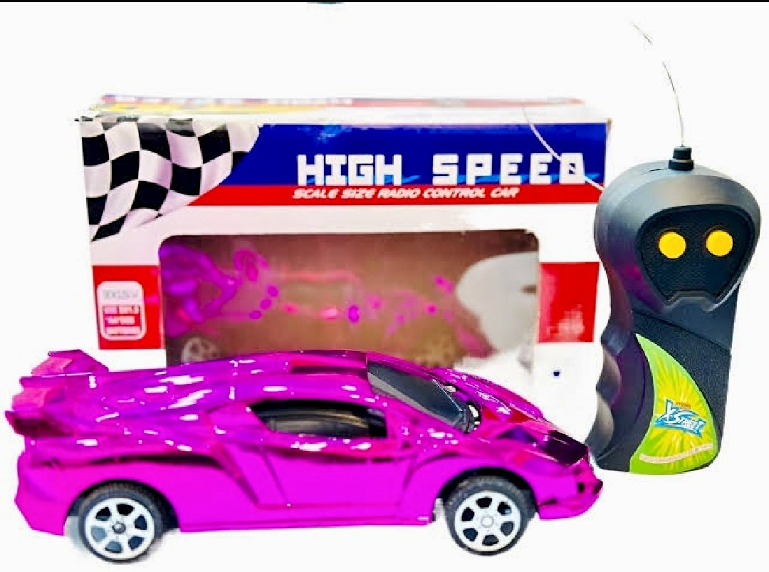 Rechargeable RC Remote Control Car for Kids | High Speed Racing Chargeable Car with Lights | Perfect Gift for Boys & Girls – Indoor & Outdoor Charging Wali Car