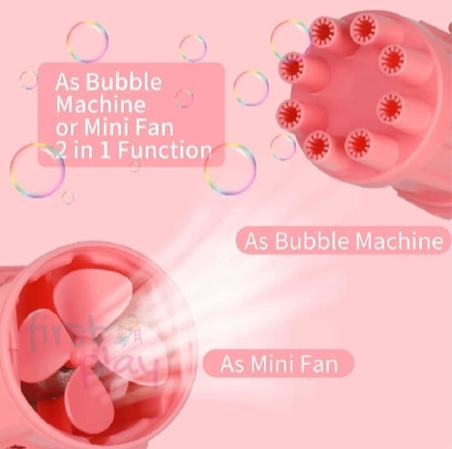 Bubble gun 8 holes bubble gun for kids with bubble liquid bubble gun toy electirc bubble gun