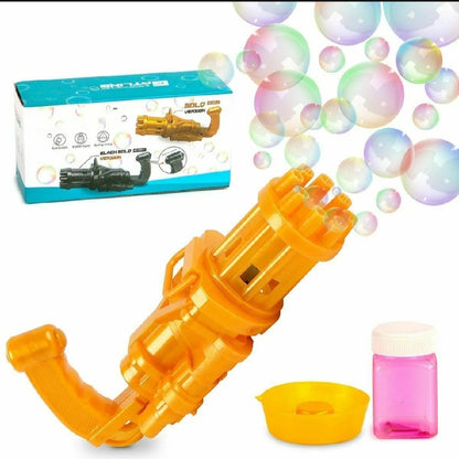 Bubble gun 8 holes bubble gun for kids with bubble liquid bubble gun toy electirc bubble gun