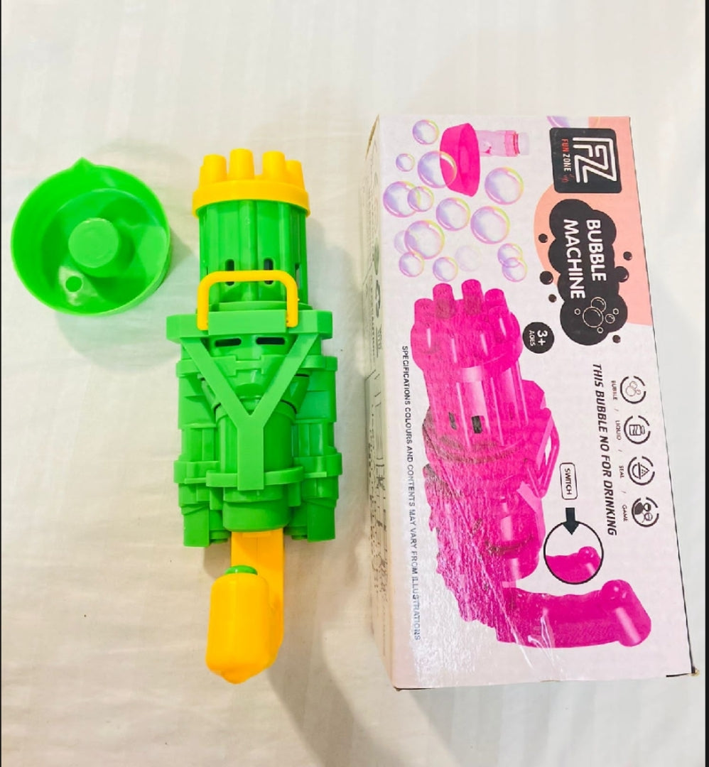Bubble gun 8 holes bubble gun for kids with bubble liquid bubble gun toy electirc bubble gun