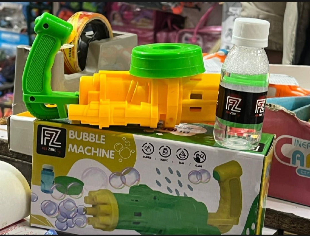 Bubble gun 8 holes bubble gun for kids with bubble liquid bubble gun toy electirc bubble gun