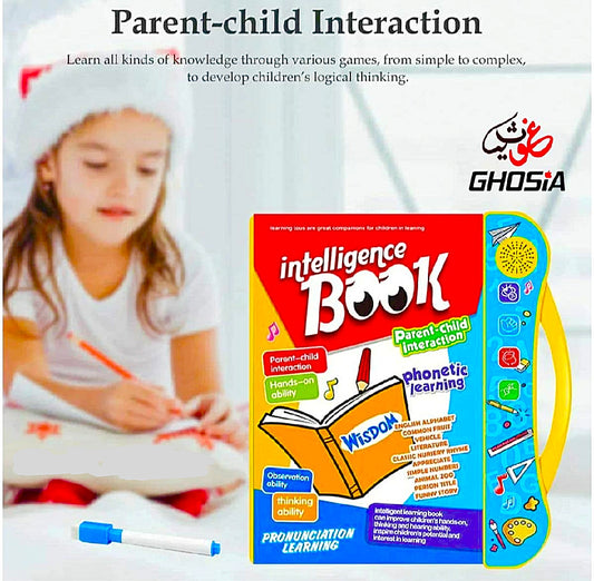 Intelligence Book | Intellectual Learning Study eBook for Kids with Electronic Sound Teaching  Learning Toys E-Book for Kids English Study eBook for Kids