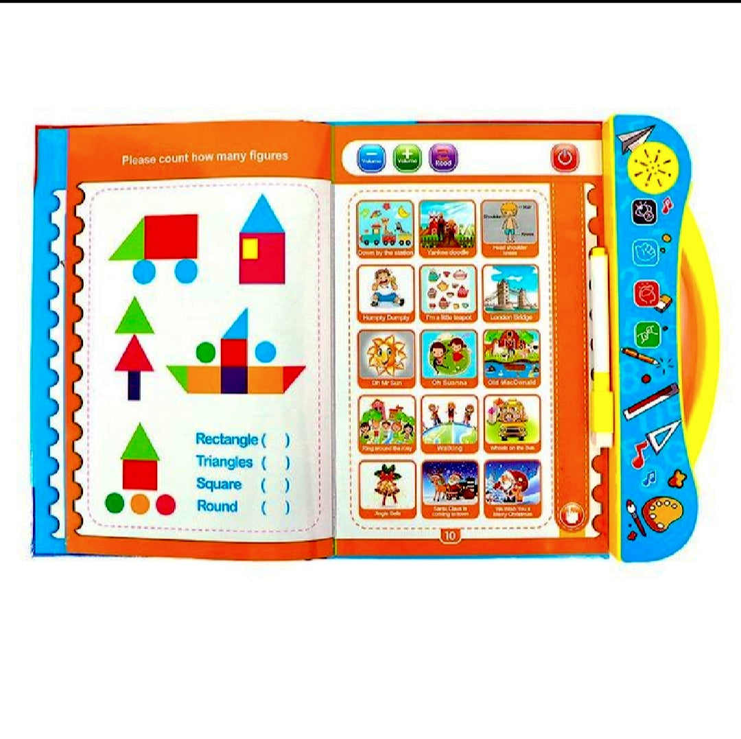 Intelligence Book | Intellectual Learning Study eBook for Kids with Electronic Sound Teaching  Learning Toys E-Book for Kids English Study eBook for Kids