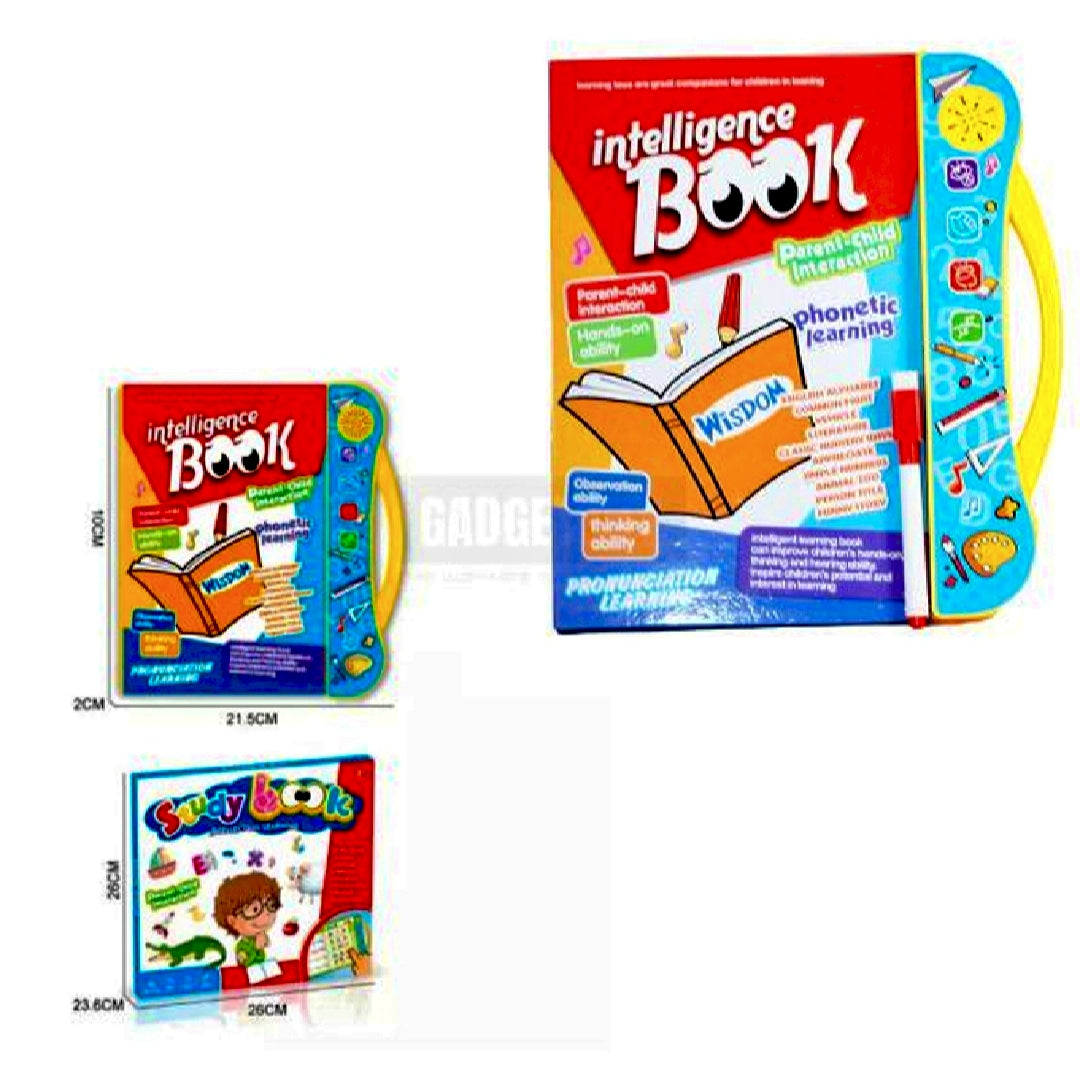 Intelligence Book | Intellectual Learning Study eBook for Kids with Electronic Sound Teaching  Learning Toys E-Book for Kids English Study eBook for Kids
