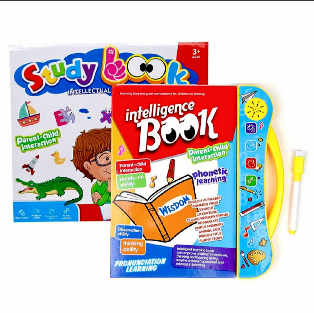 Intelligence Book | Intellectual Learning Study eBook for Kids with Electronic Sound Teaching  Learning Toys E-Book for Kids English Study eBook for Kids