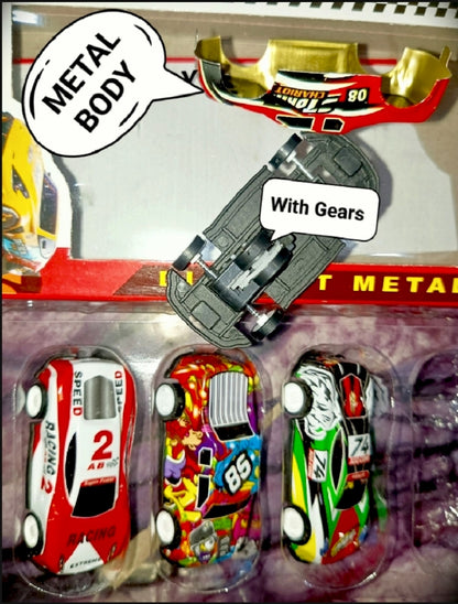 3 piece Metal Car For Kids, High Quality Die cast Metal Car - 1:64 Alloy Car