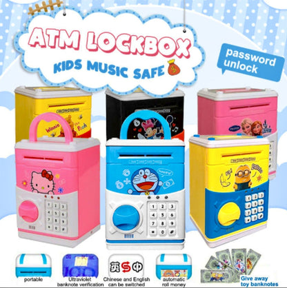 Kids ATM-Machine Money Saving Machine Kids - ATM Bank Safe Storage Tank Toy For Kids