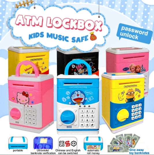 Kids ATM-Machine Money Saving Machine Kids - ATM Bank Safe Storage Tank Toy For Kids