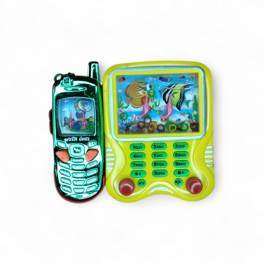 Unicorn design Double button Transparent Fancy Water Ring Game Toy ,Handheld Water Games for both Girls and boys