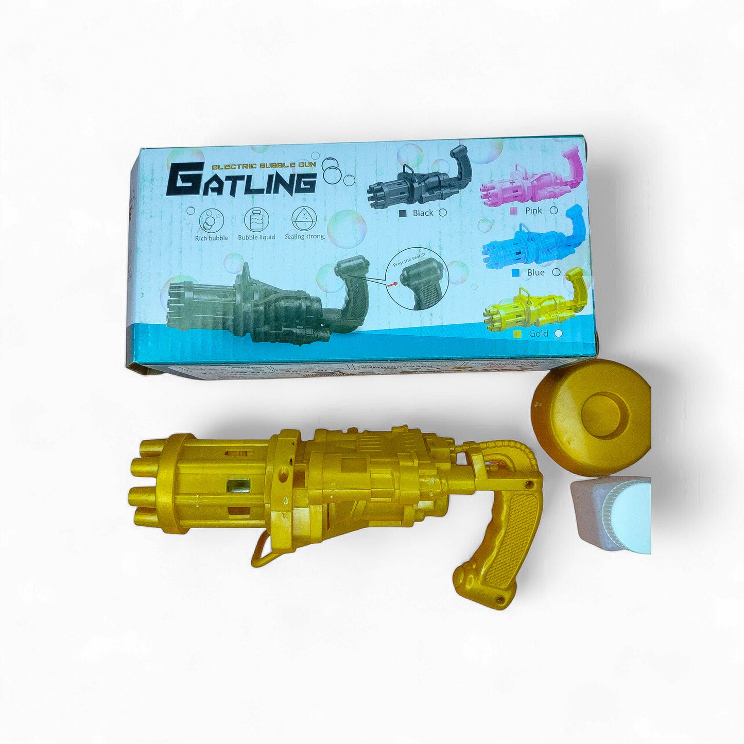 Bubble gun 8 holes bubble gun for kids with bubble liquid bubble gun toy electirc bubble gun