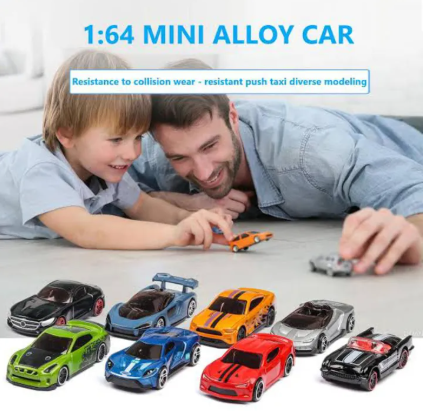 4 piece Metal Car For Kids, High Quality Die cast Metal Car - 1:64 Alloy Car